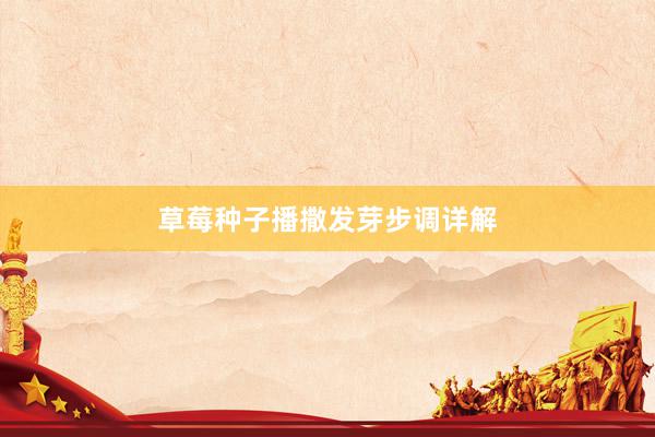 草莓种子播撒发芽步调详解